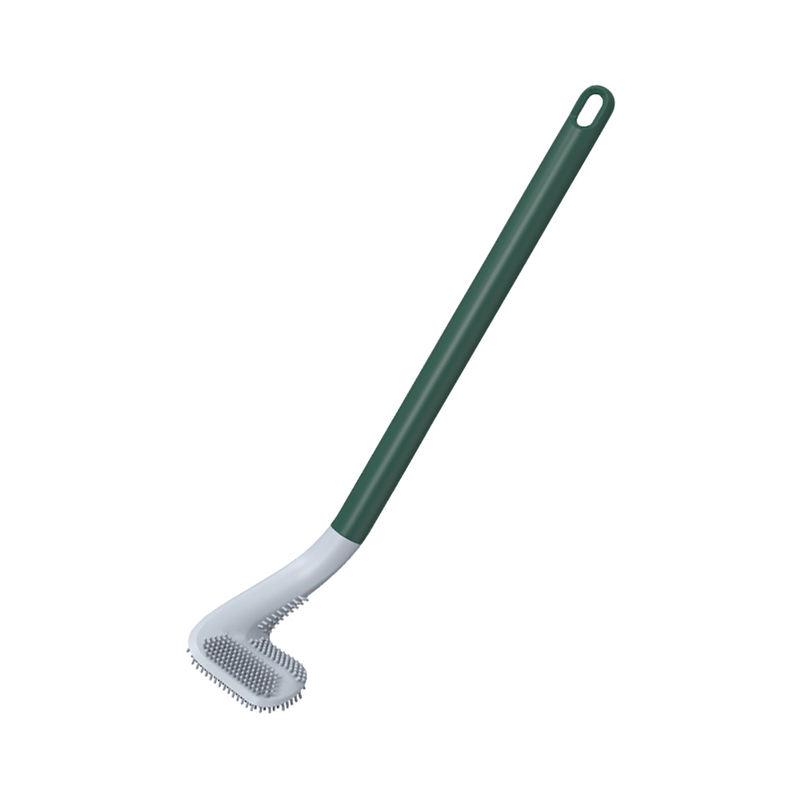 Non-Slip Bendable Long Handle Silicone Toilet Brush