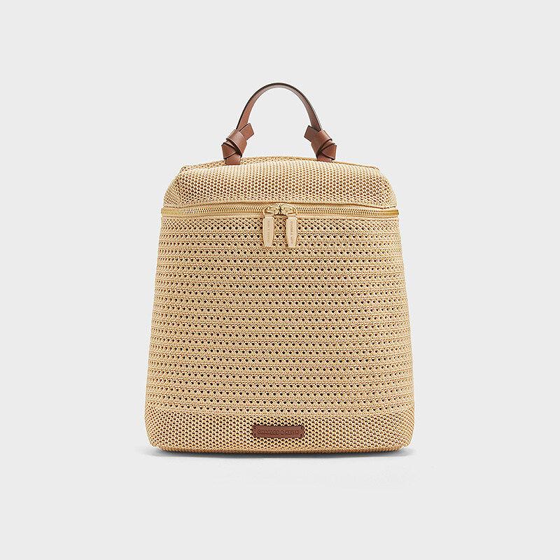Summer Chic Woven Hollow-Out Backpack