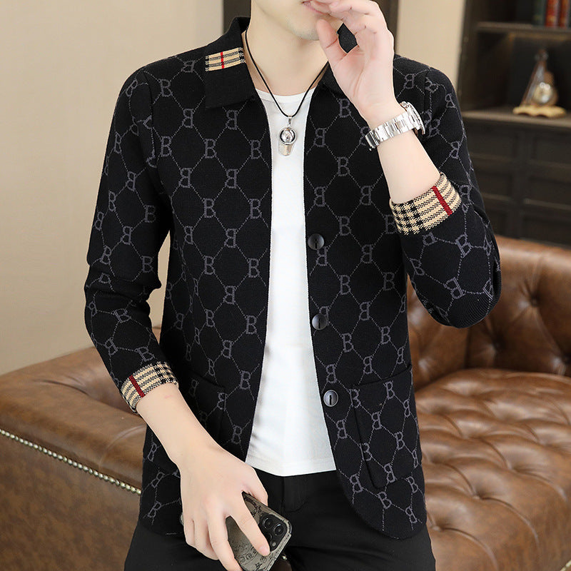 Sweater Coat Men's Casual Sweater