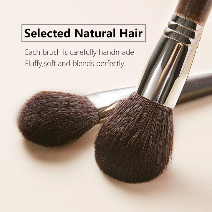 Soft Goat Hair Makeup Brush Set