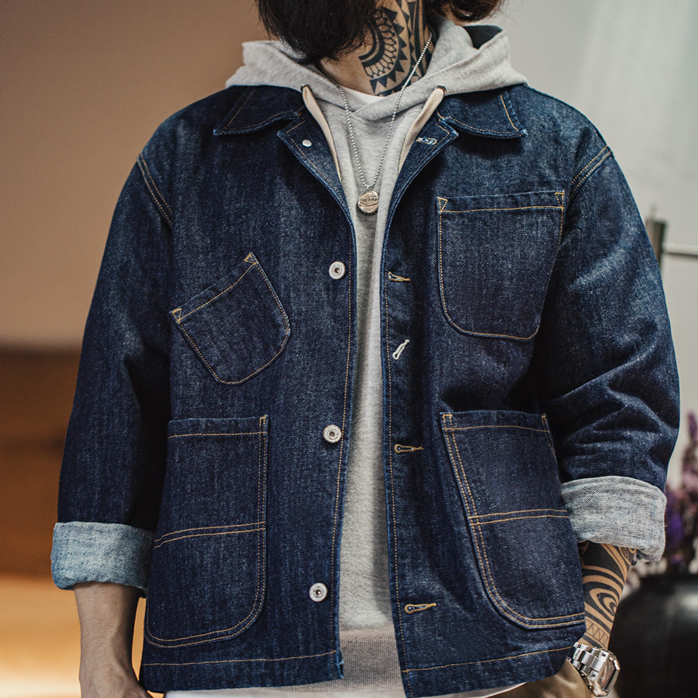 Retro Four-pocket Single-breasted Denim Jacket