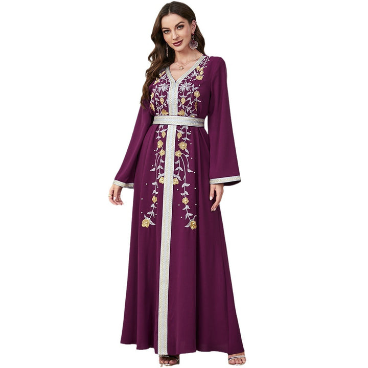 Women's Fashion Embroidery Beaded Dress