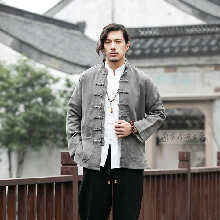 Men's Tang Suit Cotton Linen Coat Chinese Style