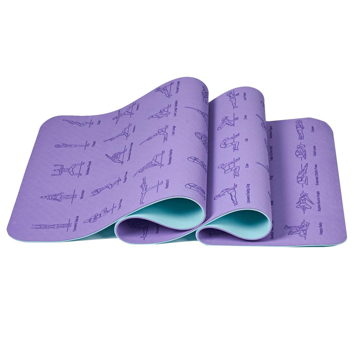 Non-Slip Fitness Mat for Yoga, Pilates, Gym & Home Workouts