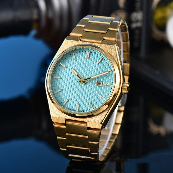 Business Casual Steel Belt Quartz Watch Men