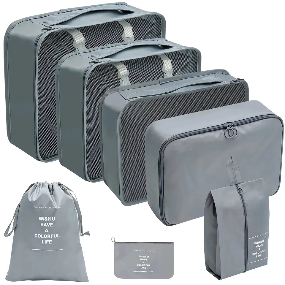 7-Piece Travel Organizer Set - Packing Cubes for Luggage and Clothes