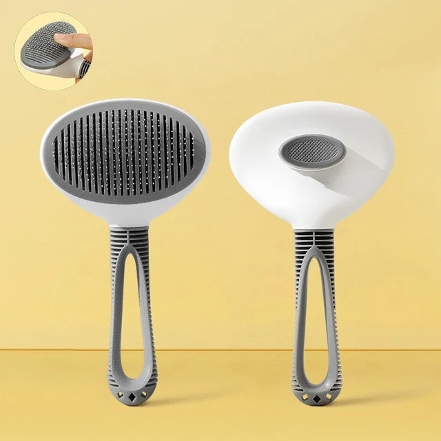 Self-Cleaning Pet Grooming Brush for Cats and Dogs