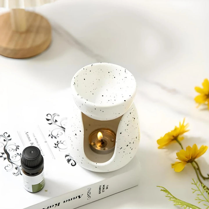 Nordic Style White Porcelain Essential Oil Burner