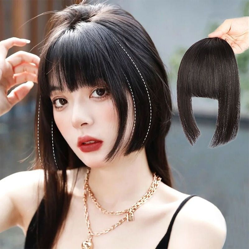 Bangs Wig Female Simulation Sweet Cool Princess Cut Wig Set