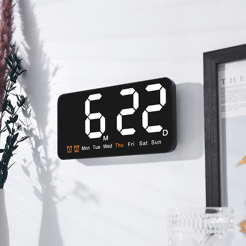 Simple Large Screen Hanging With Temperature Multi-purpose Alarm Clock