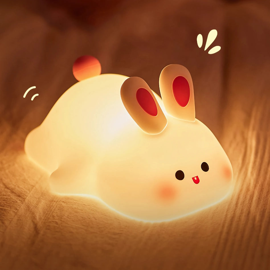 Cute Rabbit Silicone Night Lamp