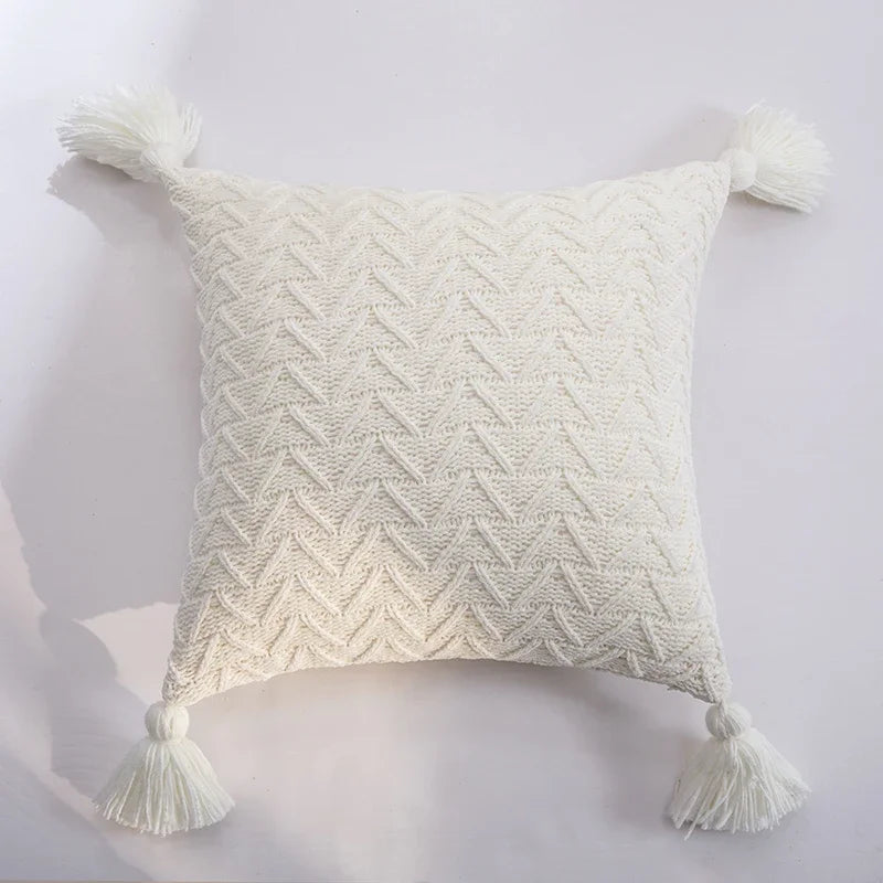 Soft Knit Chenille Cushion Cover 18x18 Inch