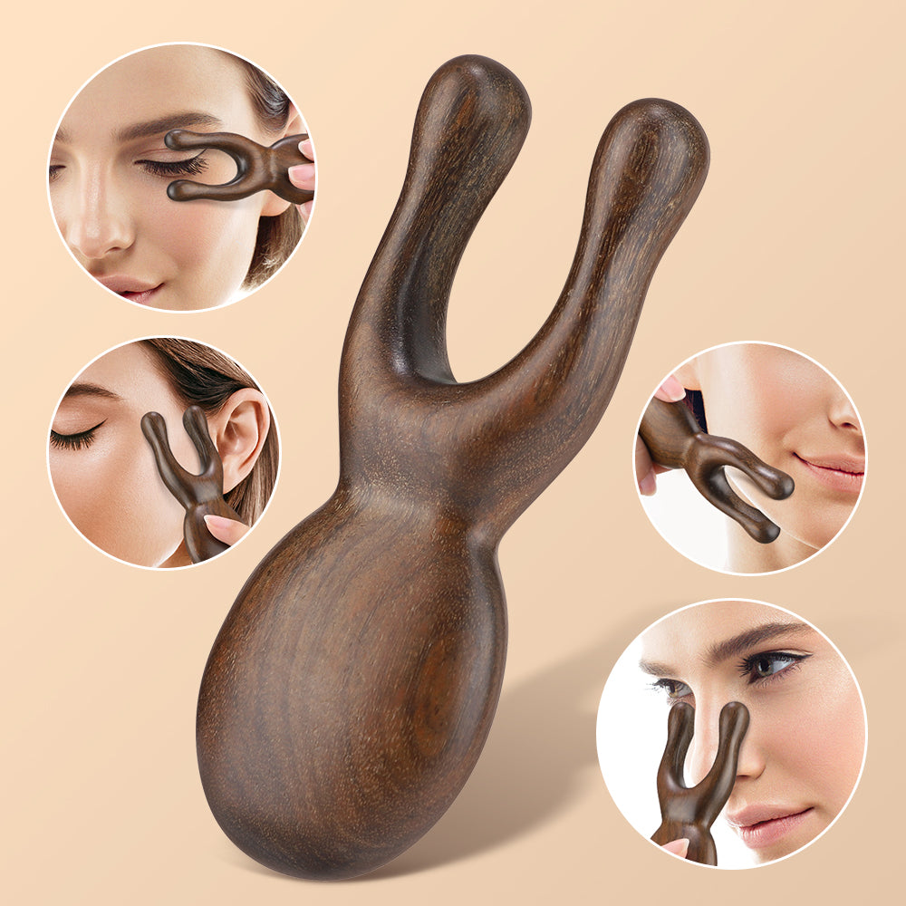 Sandalwood Facial Lifting and Meridian Gua Sha Massager