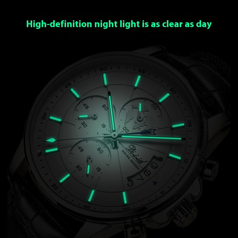 Steel Band Quartz Luminous Waterproof Mechanical Trend Watch