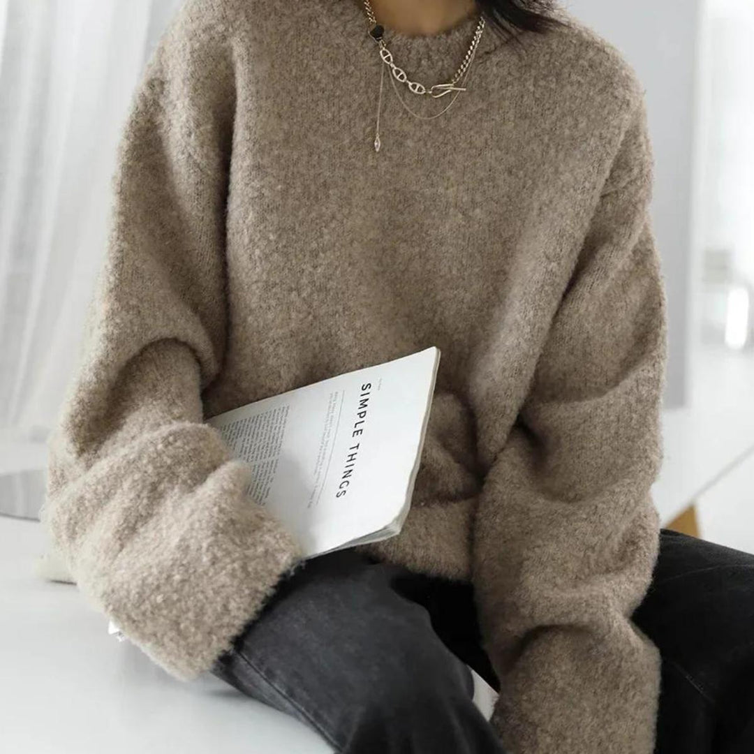 Cozy Autumn Loose Knit Hollow Out Sweater