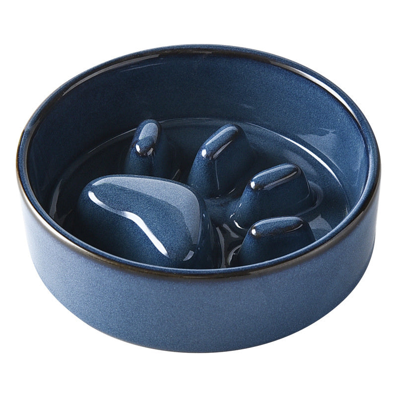 Slow Feed Ceramic Pet Bowl