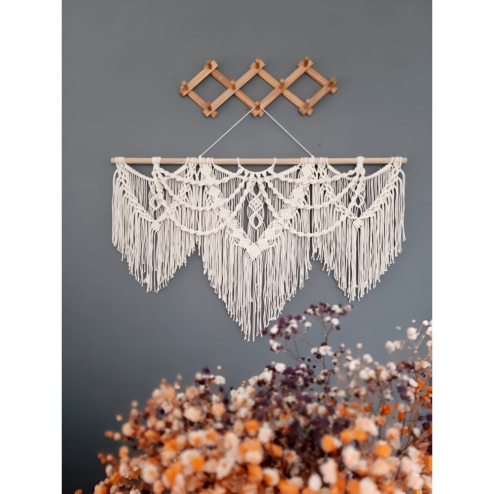 Large Bohemian Macrame Wall Hanging Tapestry for Home Decor