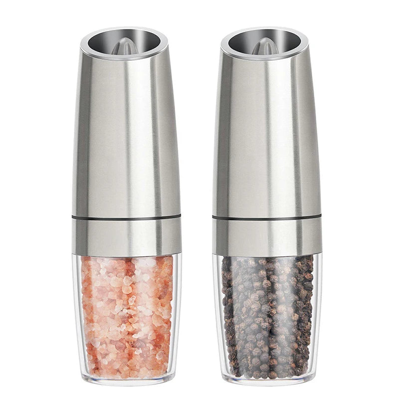 Electric Automatic Salt and Pepper Grinder - Adjustable Coarseness, Battery-Operated