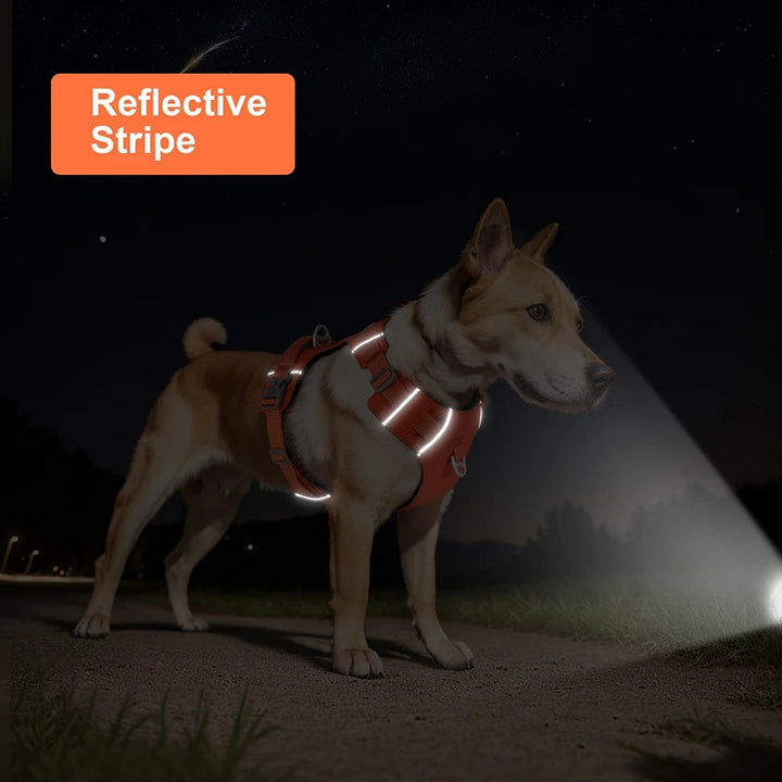 Reflective Nylon Dog Harness Adjustable and Breathable for Small Medium Large Dogs