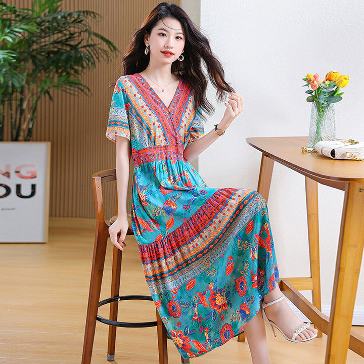 Summer Young Noil Poplin Dress