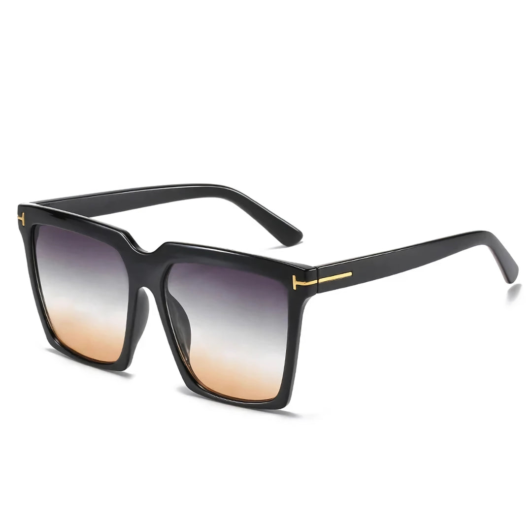 Chic Oversized Square Sunglasses for Women - UV400 Gradient Lenses