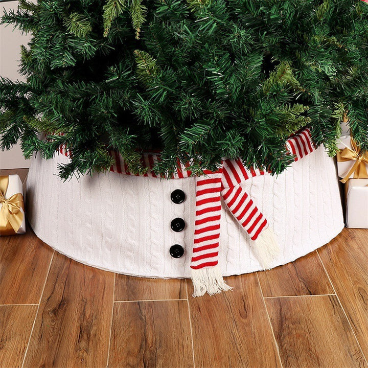 White Top Christmas-tree Skirt Decorations