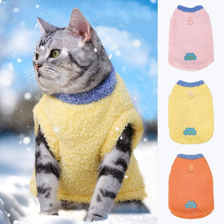 Soft Fleece Cat & Puppy Winter Sweater Coat