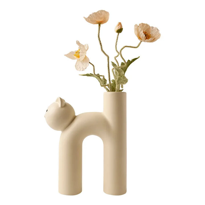 Cute Cathead Tube Vase