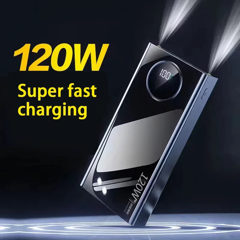 120W Ultra Fast Charging Power Bank for All Devices