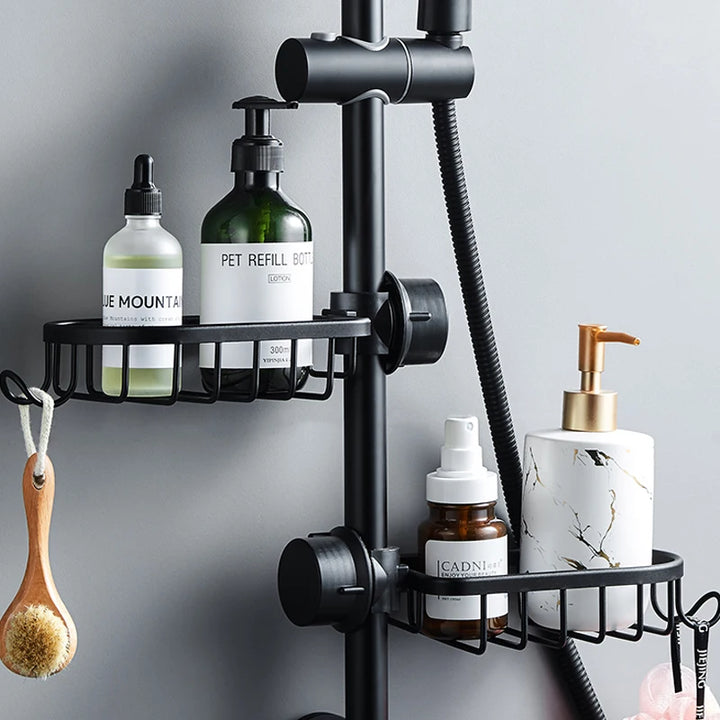 Wall-Mounted Bathroom Shelf & Shower Organizer