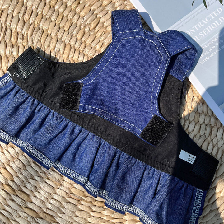 Chic Denim Dog Vest Harness