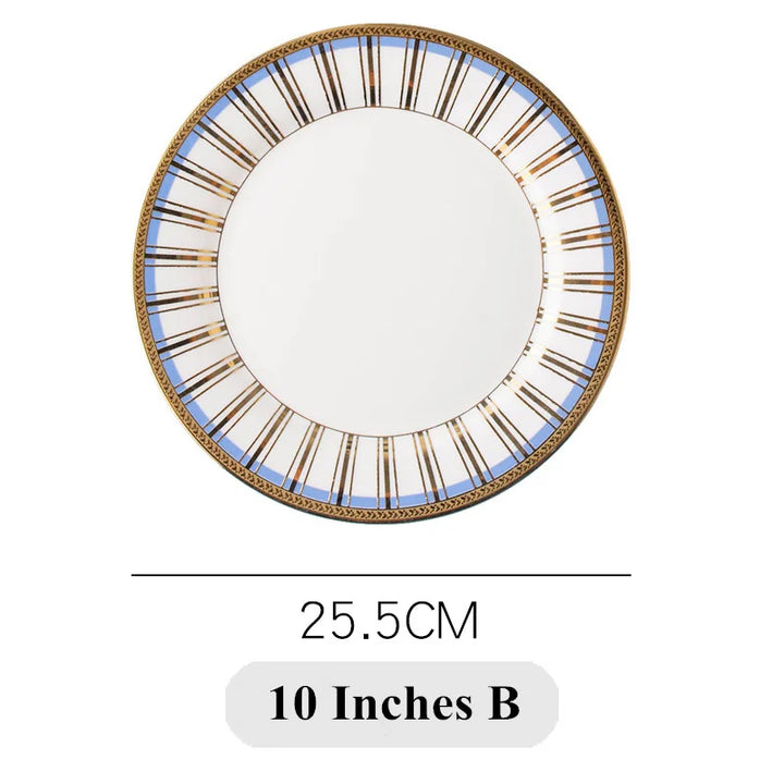 6PCS Nordic Bone China Plates