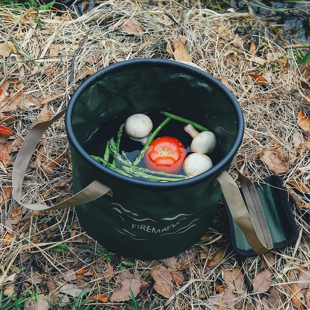 Collapsible Camping Bucket: Large Capacity Food Grade Wash Bucket