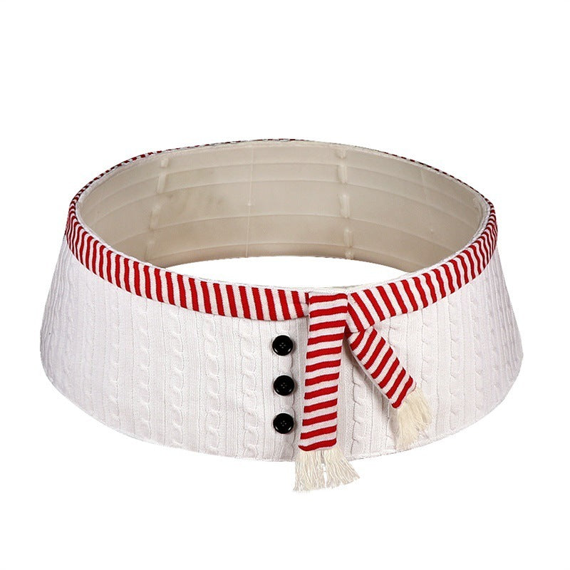 White Top Christmas-tree Skirt Decorations