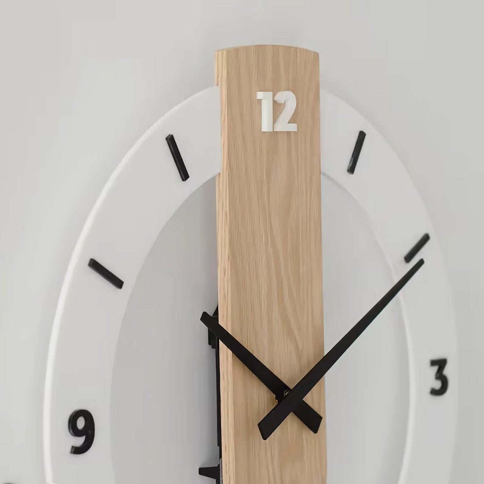 Nordic Modern Solid Wood Wall Clock