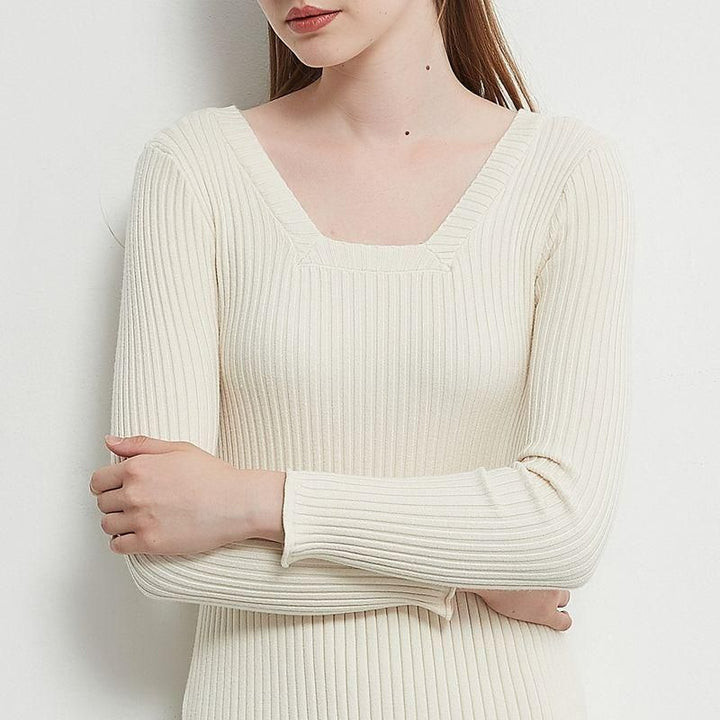 Elegant Midi Sweater Dress