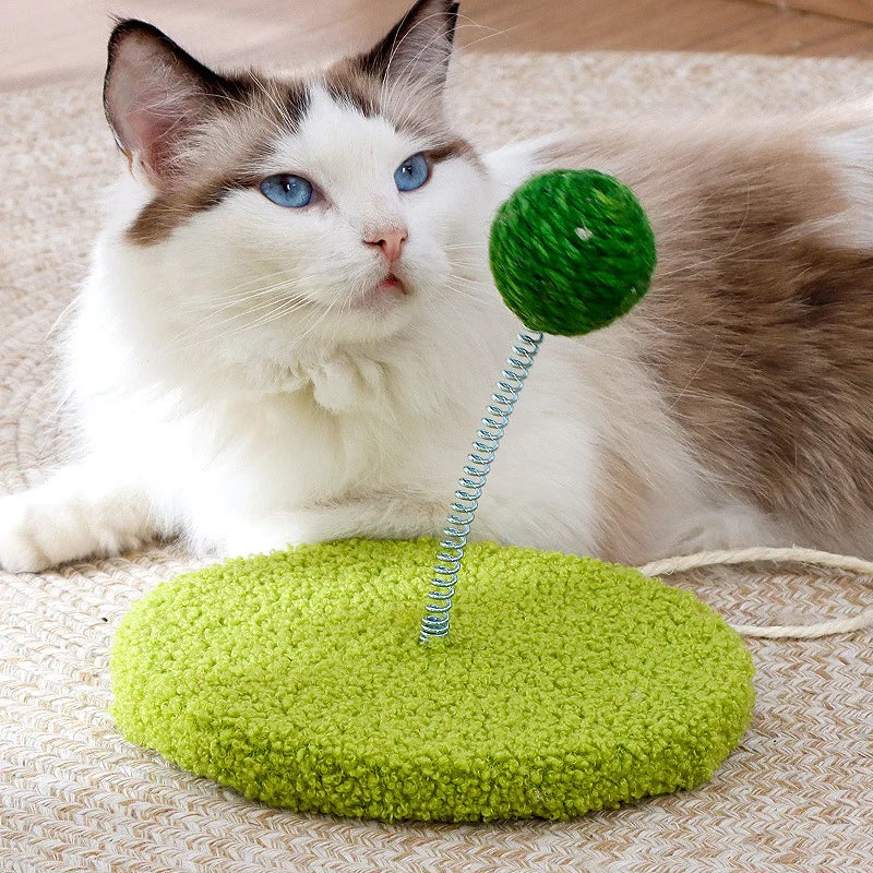 Cat Scratch Board with Sisal Ball Toy