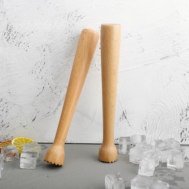 Beech Wooden Cocktail Muddler & Juice Press