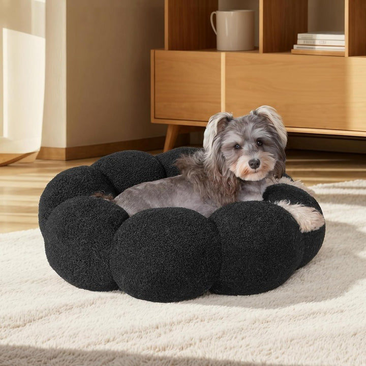 Calming Flower Dog Bed for Medium Dogs