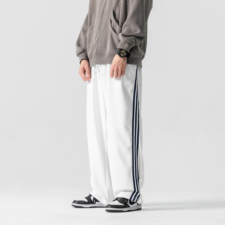 Fashion Striped Sports Trousers For Men And Women