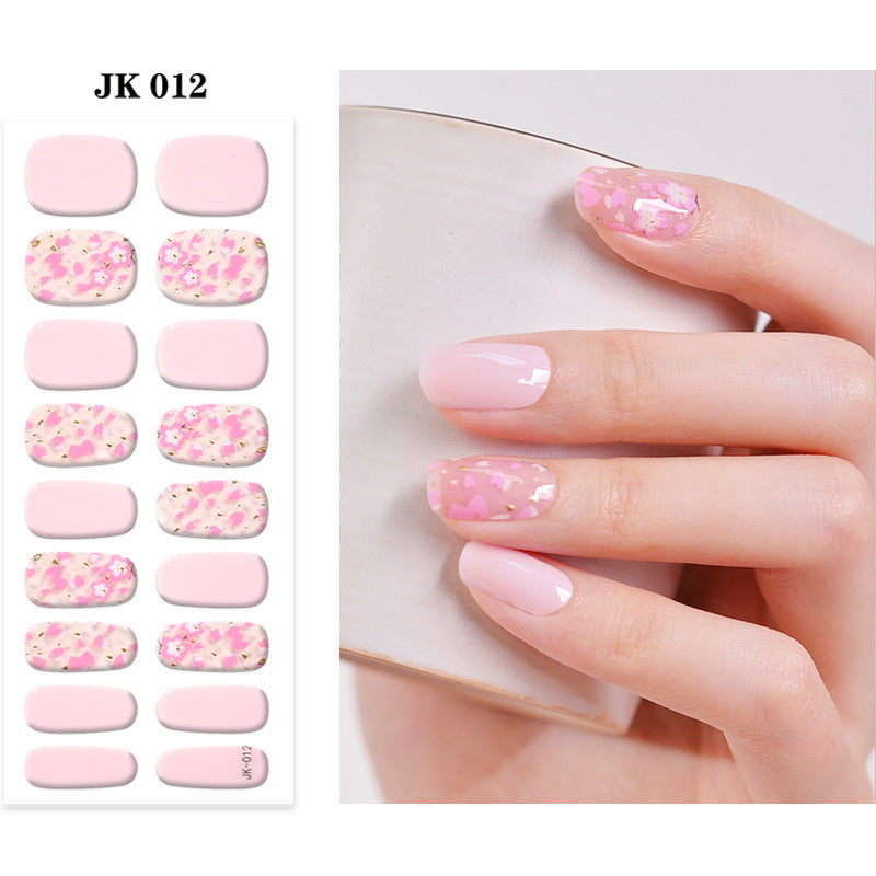 Pure Desire Wind Wear Nail Semi-baked UV Gel Nail Sticker Waterproof And Durable