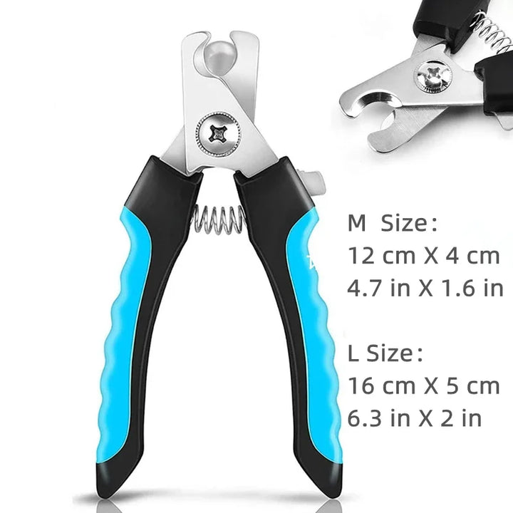 Professional Pet Nail Clipper with Safety Guard for Cats and Dogs