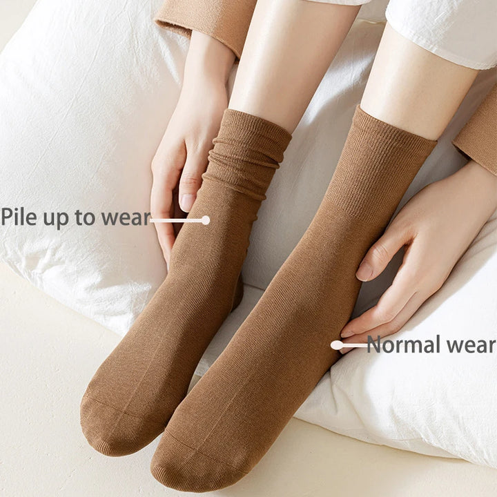 4 Pairs Women's Loose Cotton Socks