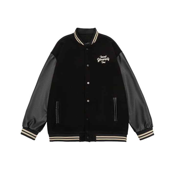 American Retro Sports Baseball Uniform Jacket Pu Shuai Embroidered Jacket