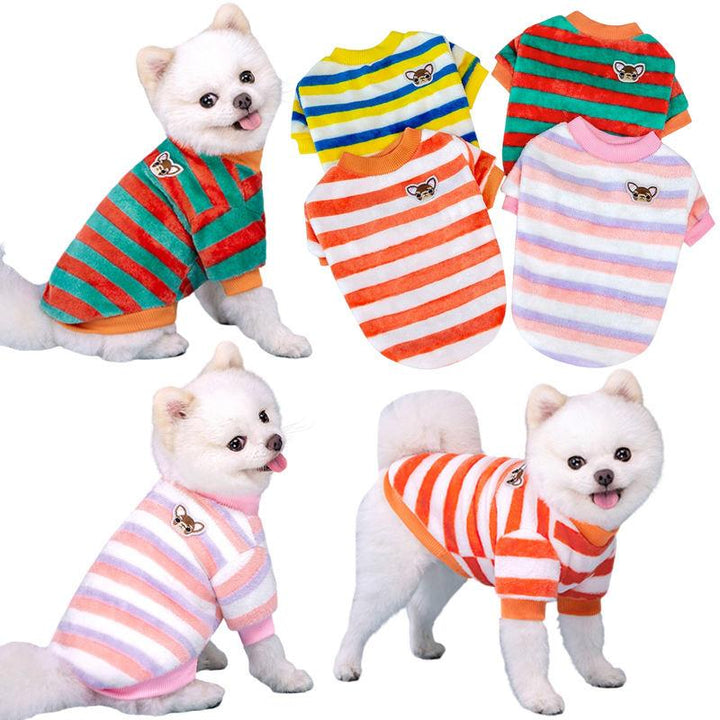 Rainbow Fleece Pet Vest