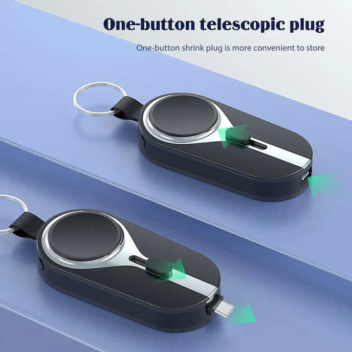 Ultra-Compact Mini Power Emergency Pod Keychain Charger