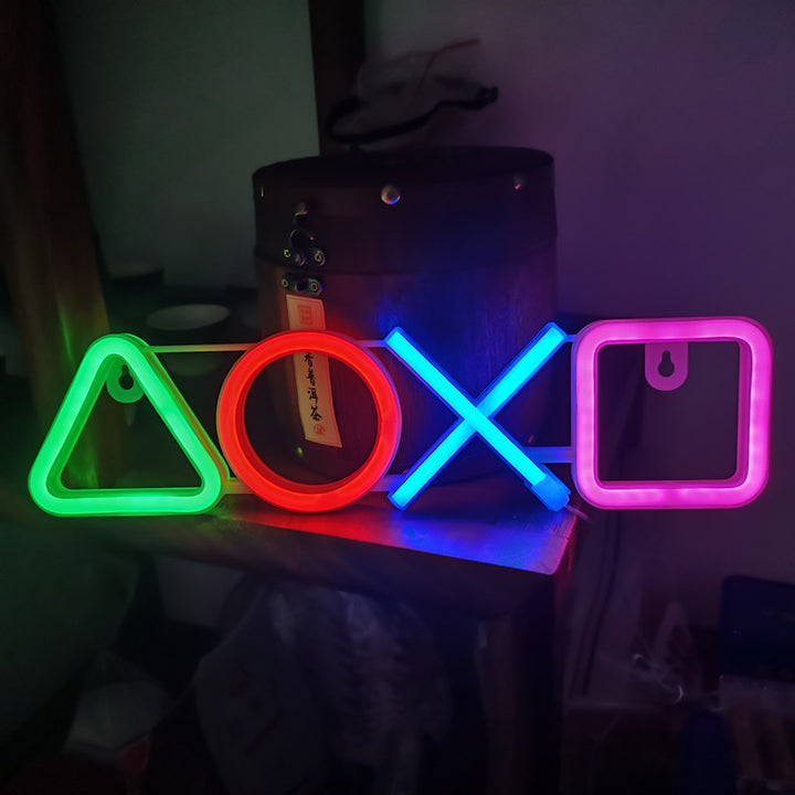 LED Game Machine Symbol Neon Light Modeling Light Color Light