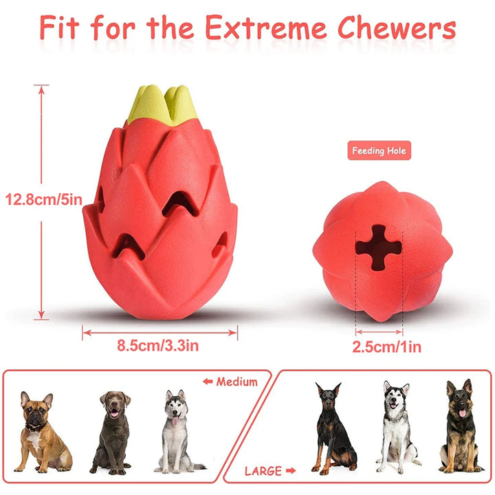 Indestructible Pitaya Dog Chew Toy for Aggressive Chewers