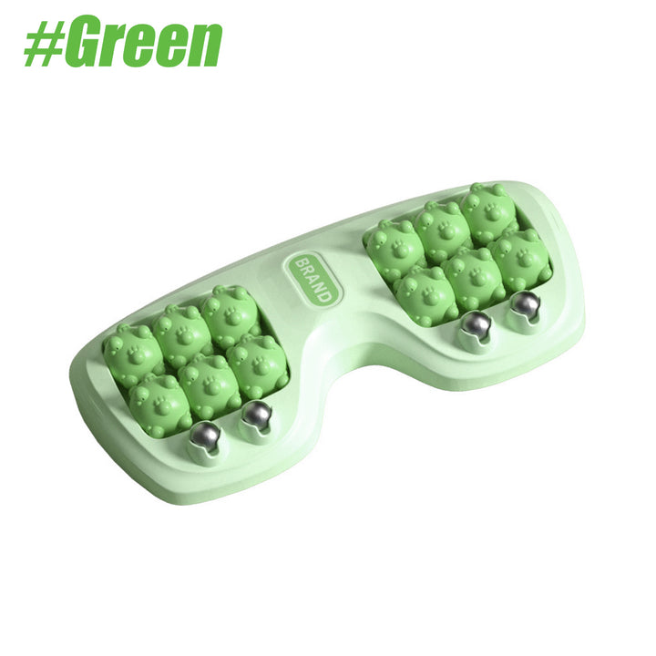 Dual Foot Massager Roller with ABS Plastic & Magnetic Beads