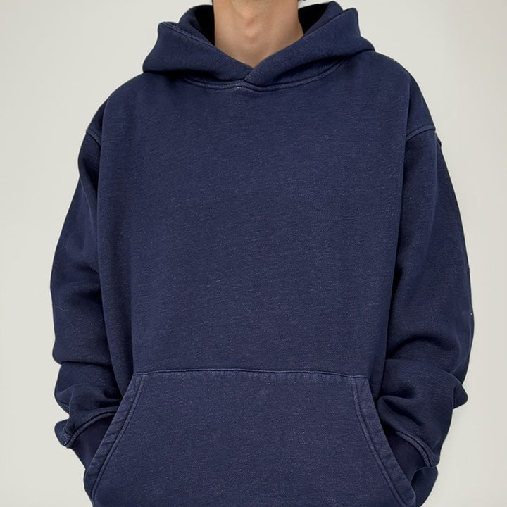 Fleece-lined Hoodie Coat Male